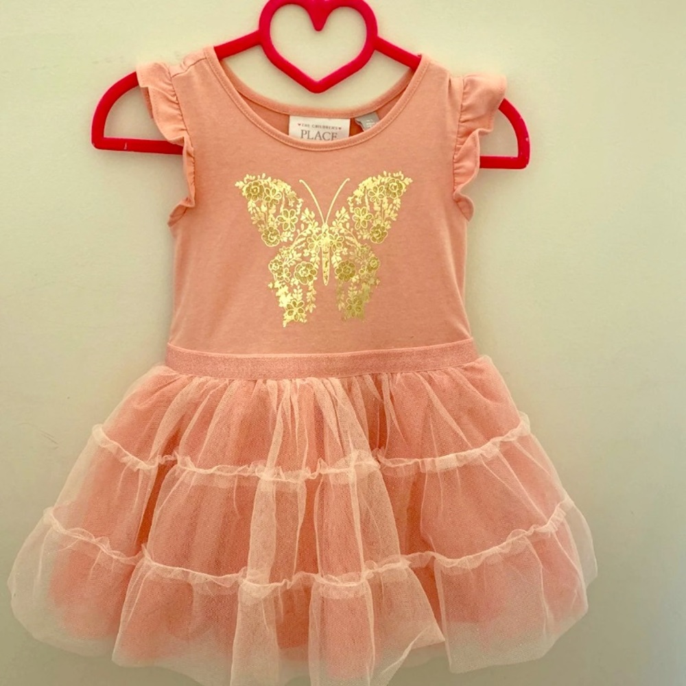 NWT Childrens Place Butterfly Dress